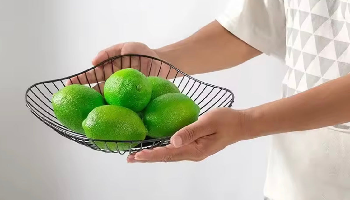 Metal Fruit Basket, Metal Wire Storage Bowl, Dining Table Storage Dish Metal Fruit Basket, Metal Wire Storage Bowl, Dining Table Storage Dish